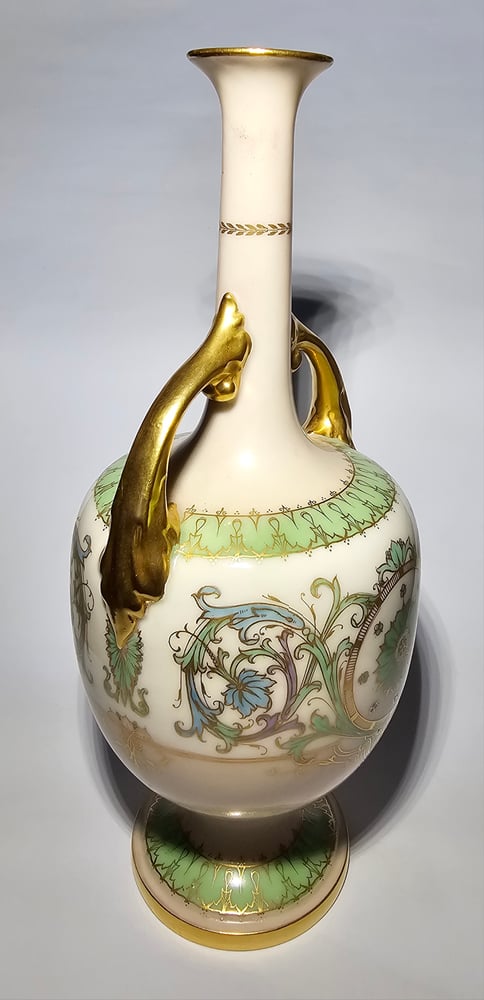 Image of Royal Worcester Vase decorated by Rushton