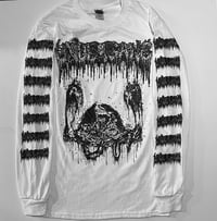 Image 1 of Undergang " Putrid Head " Longsleeve T shirt White with Sleeve prints 