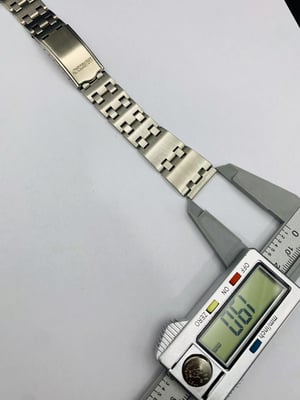 Image of 19mm Seiko bellmatic straight lugs stainless steel gents watch strap,New.(MU-10)