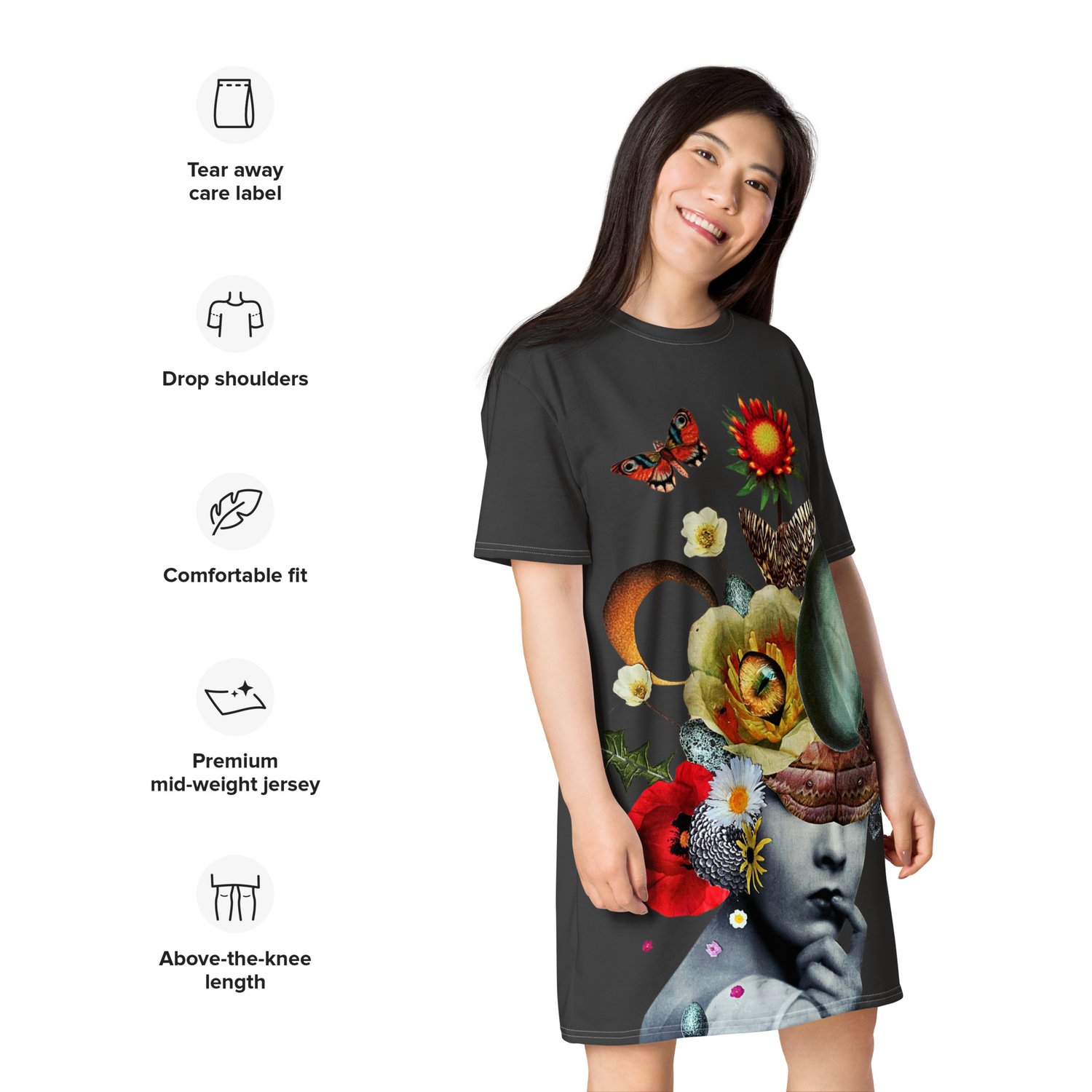 Image of The Personification of EGGcellence - All Over Print T-Shirt Dress