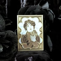 Image 2 of Melancholia- A Post-Mortem Portrait 3D Enamel Pin