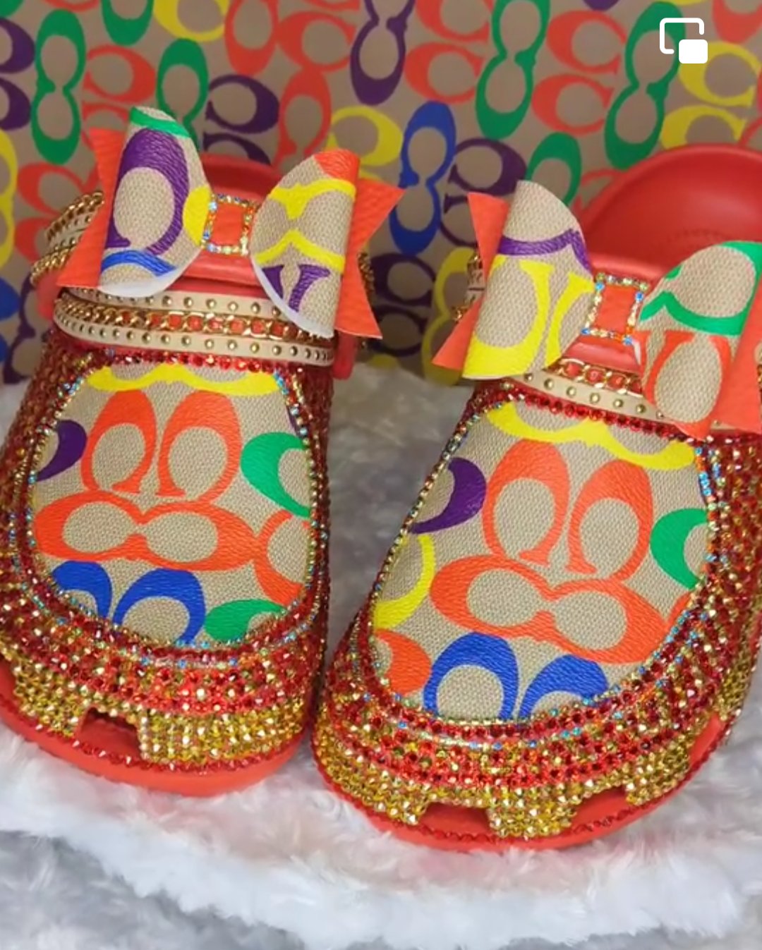 Image of Red Colorful Crocs