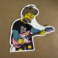 Indie rock Homer fan art sticker