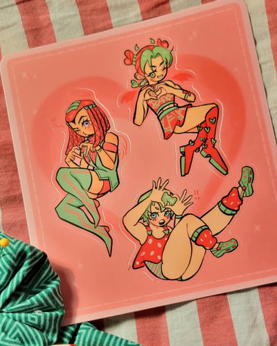 Image of Watermelon Girls Sticker Sheet