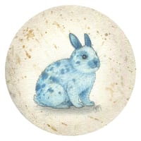 Image 1 of Original Art: Cyan Bunny