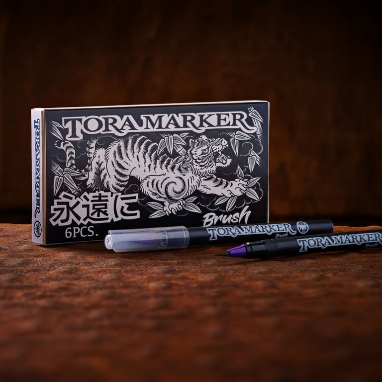 PACK TORA MARKER BRUSH RINDO VIOLET