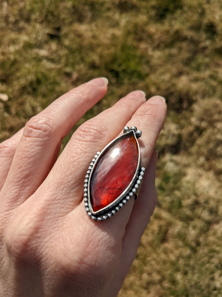 Image of Hessonite Garnet Ring