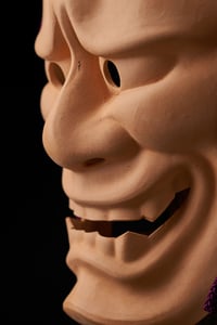 Image 3 of RAW HANNYA CERAMIC NOH MASK