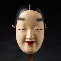 Image 1 of KO OMOTE WOOD NOH MASK