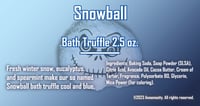 Image 2 of Snow Ball - Bath Truffle