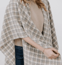 Image 2 of CHIC HOUNDSTOOTH SHAWL