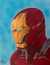Iron Man 8x10 full color sketch 
