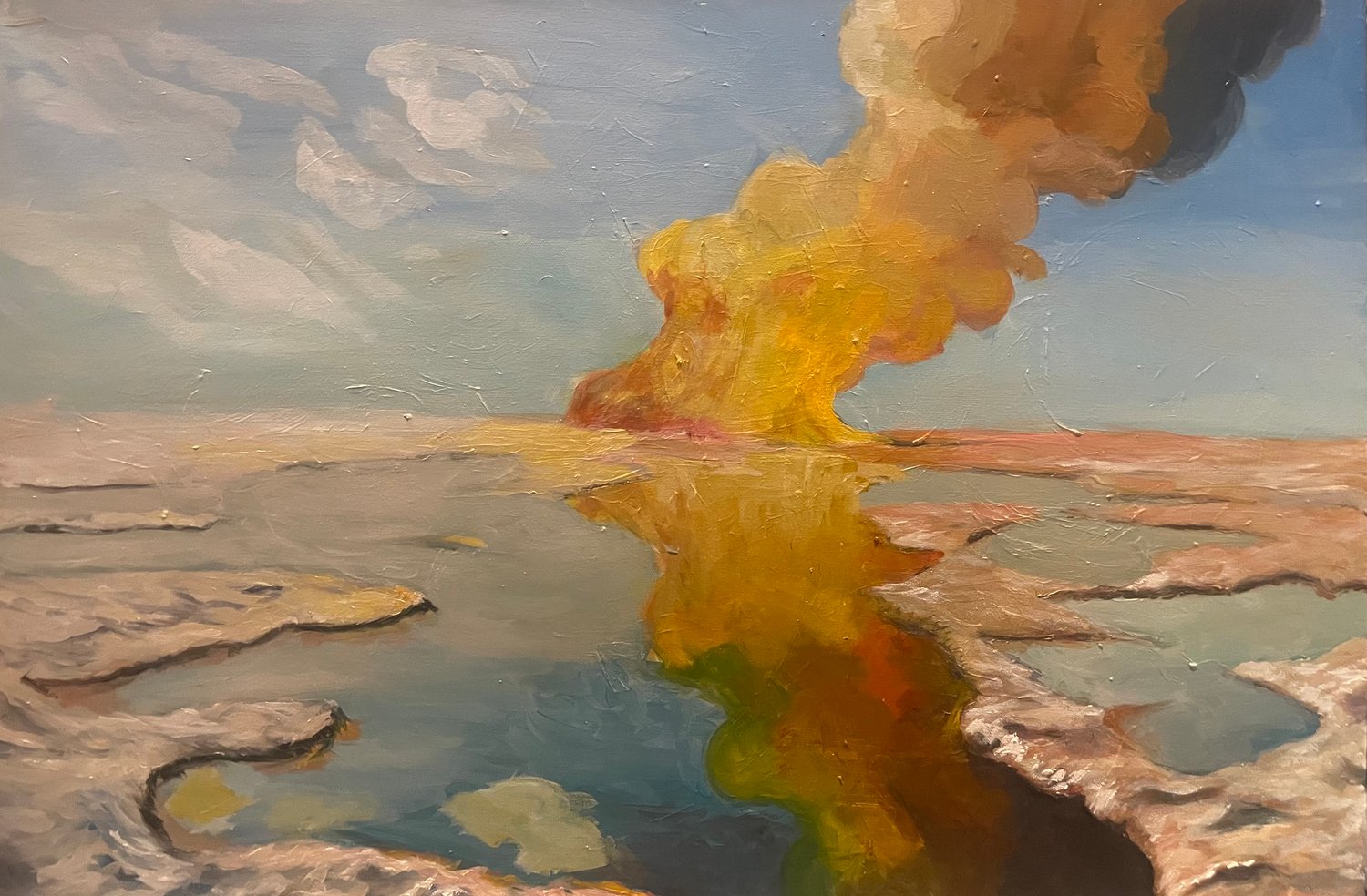 Painting - Watching the arctic burn