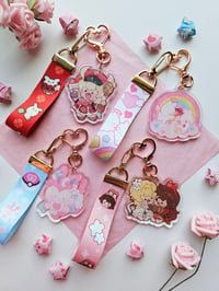 Image 5 of Cupid Bunnies Lanyard Charm