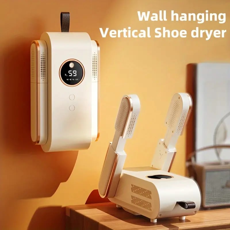 CoolBreeze Foldable Shoe Dryer with Deodorizing and Sterilizing Features