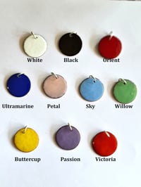 Image 4 of Initial Letter Necklace - Heart Enamel and Silver Alphabet Pendant - (SJ036)