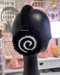 Image of fluffy black spiral earmuffs