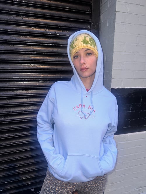 Image of 🩵Cara Mia🩵Baby Blue Lightweight Hooded Sweatshirt🩵 