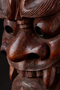 Image 3 of TSUCHIGUMO WOOD NOH MASK