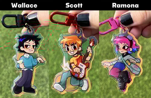 Image of Scott Pilgrim Acrylic Charms 