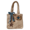 Image of denim star tote bag