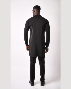 Image of JParkes African Kaftan Traditional Suit - Black