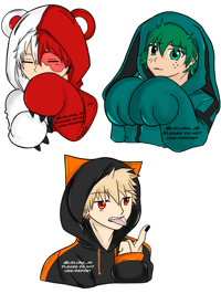 Image 1 of Cuddly hoodie wonder trio