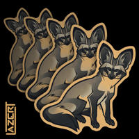 Image 1 of Bat-Eared Fox - Stickers