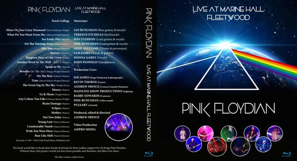 Image of Pink Floydian live at Marine Hall, Fleetwood - Download