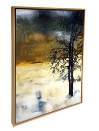 Image 2 of Original Canvas - Ash Trees in Snow - 30" x 40"