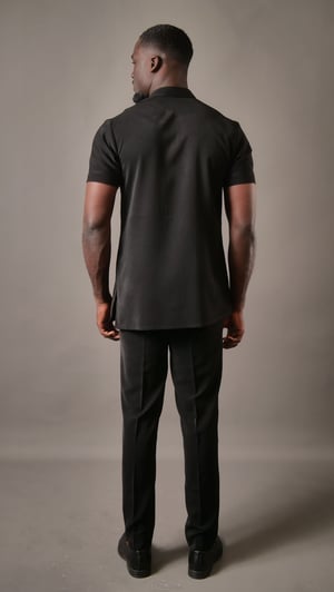 Image of Dtvardes African Kaftan Traditional Suit - Black