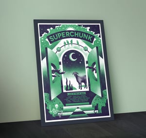 Image of Superchunk - UK Tour 2023 - A2 silkscreen concert poster