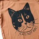 Cats Not Kids Head Shirt on Heather Autumn