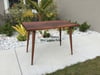 Mid Century Desk | Mid Century Table | Solid Walnut | Solid White Oak