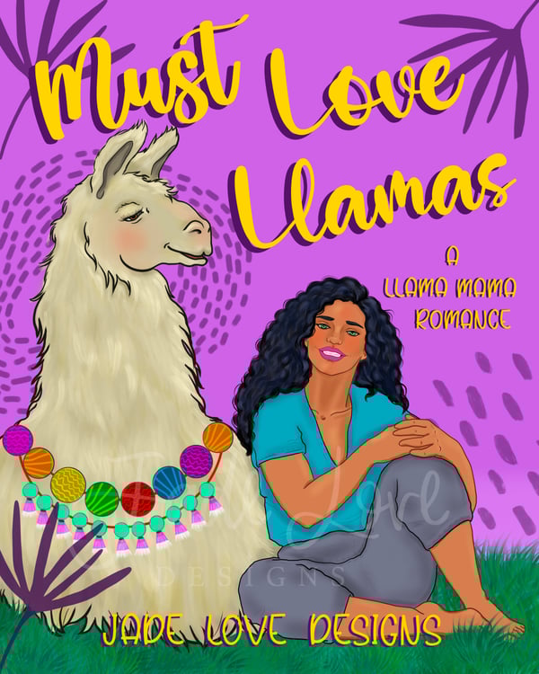 Image of "Must Love Llamas" Premium Illustrated Cover Design 