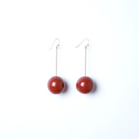 Image 1 of EARRINGS SMALL TAC TAC _ CHERRY