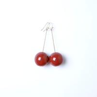 Image 2 of EARRINGS SMALL TAC TAC _ CHERRY