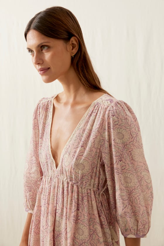 Image of Vestido Bali pink daisy