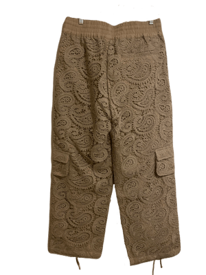 SAALT STUDIO Tan Crochet Pants