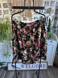 Image 1 of cotton flower skirt