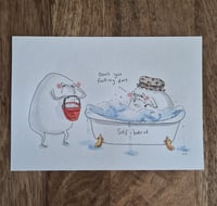 Image 3 of Original drawing - Angry bath