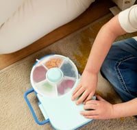 Image 3 of GoBe Lunchbox with Original Snack Spinner Blueberry Blue
