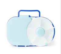 Image 1 of GoBe Lunchbox with Original Snack Spinner Blueberry Blue