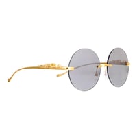 Image 2 of  Round Black Tiger Sunglasses