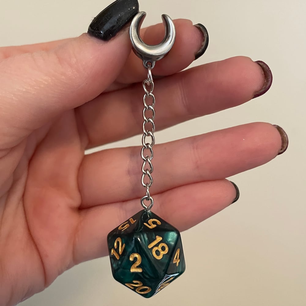 Image of D20 Dice Dangles (sizes 2g-1 1/2)