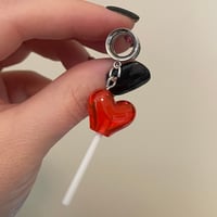 Heart Sucker Dangles (sizes 4g-2")