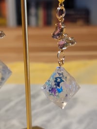 Image 3 of Everything has Changed Butterfly dangle dice earrings