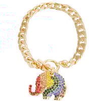 Image 2 of  Rainbow Elephant Bracelet