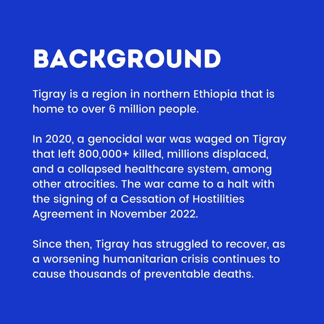 Image of Fundraiser: Stop Starving Tigray