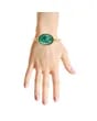 Image 1 of  Blue Green Marbled Oval Bangle
